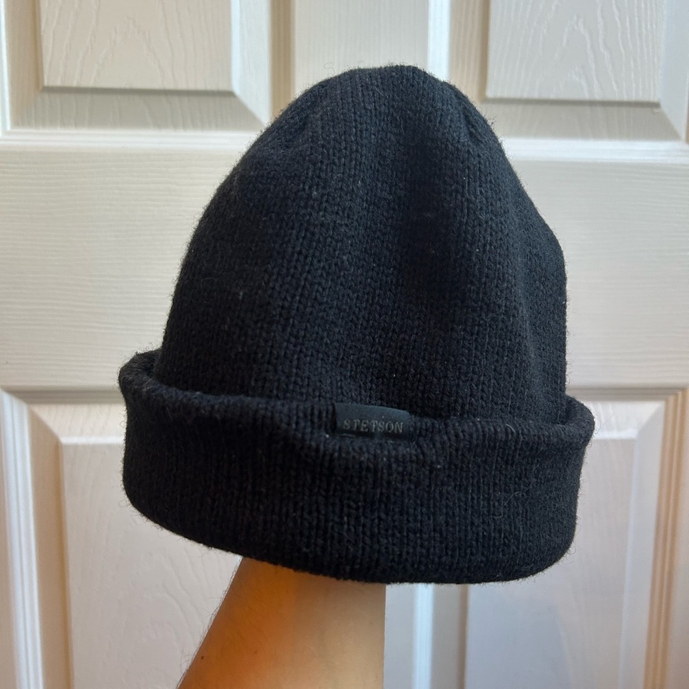 Black Beanie - Stetson - One Size
